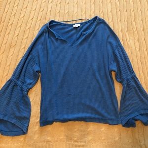 Umgee bell sleeve knit top.